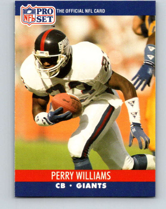 1990 Pro Set #600 Perry Williams Mint New York Giants  Image 1