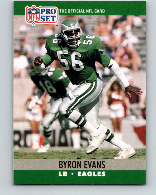1990 Pro Set #605 Byron Evans Mint RC Rookie Philadelphia Eagles  Image 1