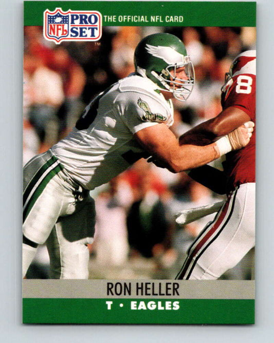 1990 Pro Set #606 Ron Heller Mint Philadelphia Eagles  Image 1