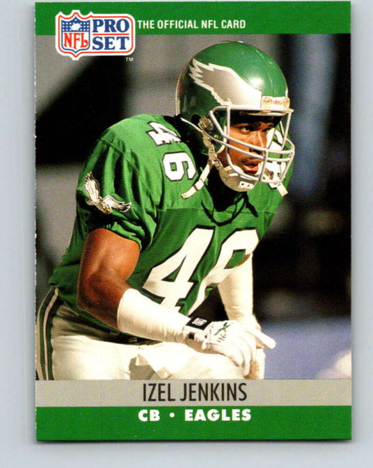 1990 Pro Set #612 Izel Jenkins Mint RC Rookie Philadelphia Eagles  Image 1