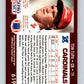 1990 Pro Set #619 Tom Tupa Mint RC Rookie Phoenix Cardinals  Image 2
