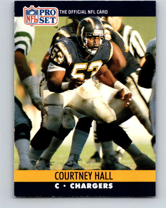 1990 Pro Set #628 Courtney Hall Mint San Diego Chargers  Image 1