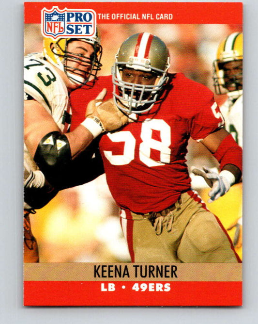 1990 Pro Set #637 Keena Turner Mint San Francisco 49ers