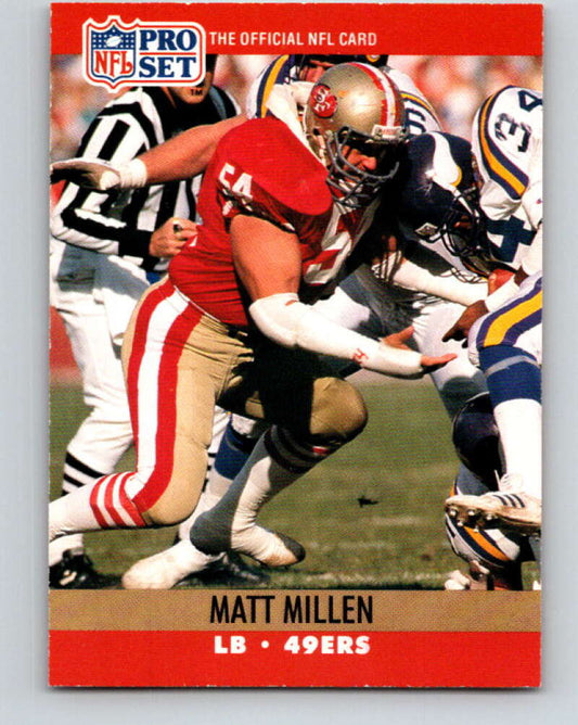 1990 Pro Set #640 Matt Millen Mint San Francisco 49ers  Image 1