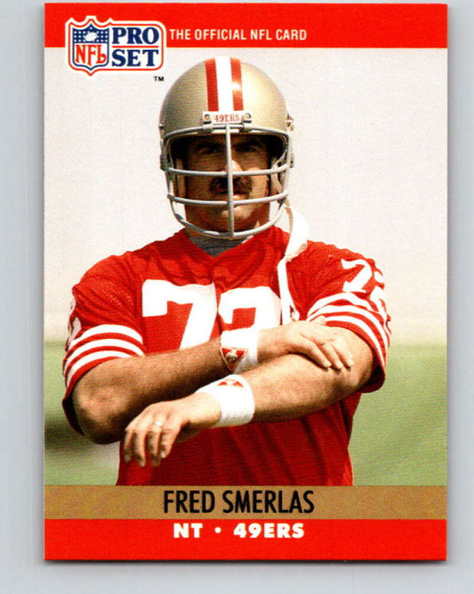 1990 Pro Set #643 Fred Smerlas Mint San Francisco 49ers