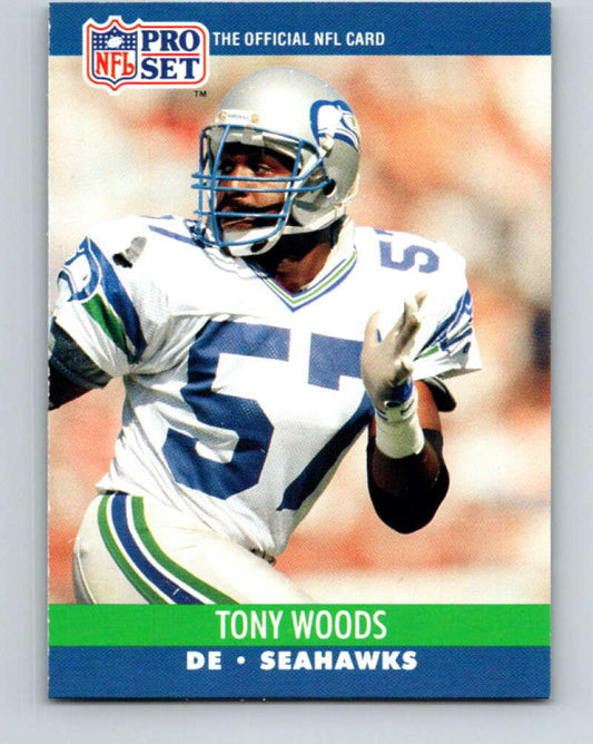 1990 Pro Set #651 Tony Woods Mint Seattle Seahawks  Image 1