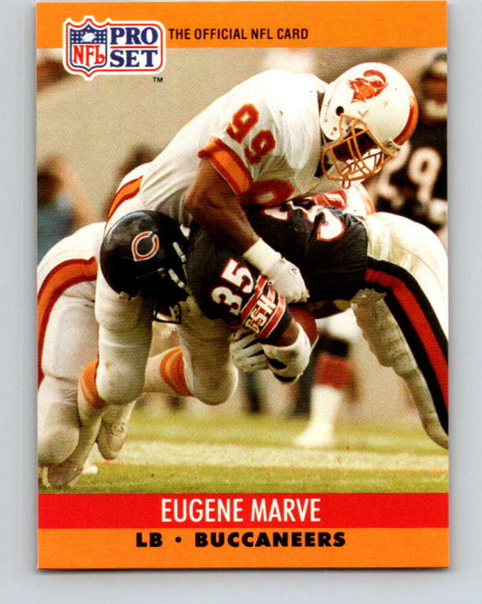 1990 Pro Set #656 Eugene Marve Mint Tampa Bay Buccaneers  Image 1