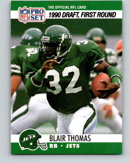 1990 Pro Set #670 Blair Thomas Mint RC Rookie New York Jets  Image 1