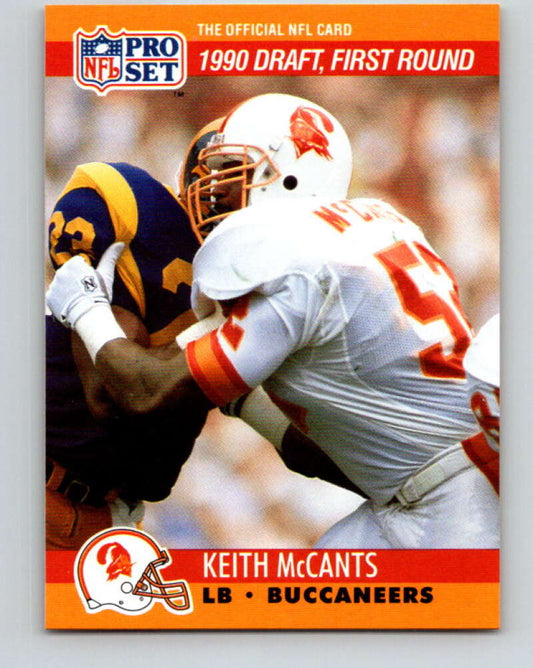 1990 Pro Set #672 Keith McCants Mint RC Rookie Tampa Bay Buccaneers