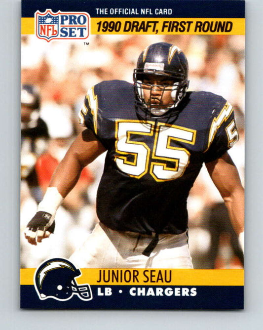 1990 Pro Set #673 Junior Seau Mint RC Rookie San Diego Chargers