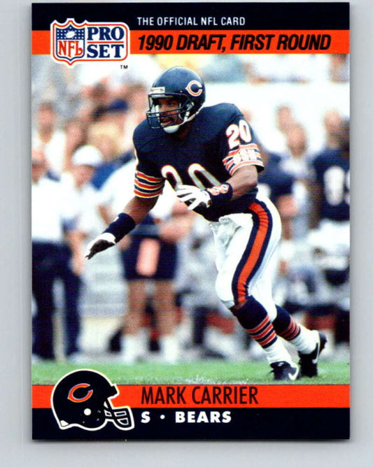 1990 Pro Set #674 Mark Carrier Mint RC Rookie Chicago Bears  Image 1