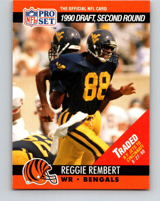1990 Pro Set #697 Reggie Rembert Mint RC Rookie Cincinnati Bengals  Image 1