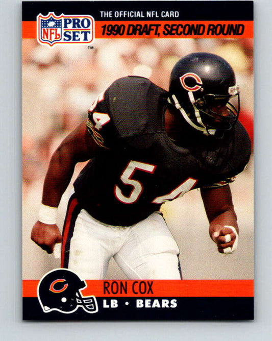 1990 Pro Set #702 Ron Cox Mint RC Rookie Chicago Bears  Image 1