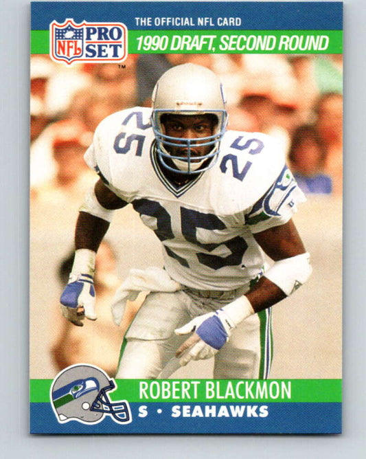 1990 Pro Set #703 Robert Blackmon Mint RC Rookie Seattle Seahawks  Image 1