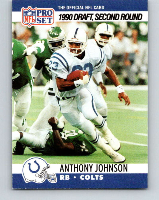 1990 Pro Set #705 Anthony Johnson Mint RC Rookie Indianapolis Colts  Image 1