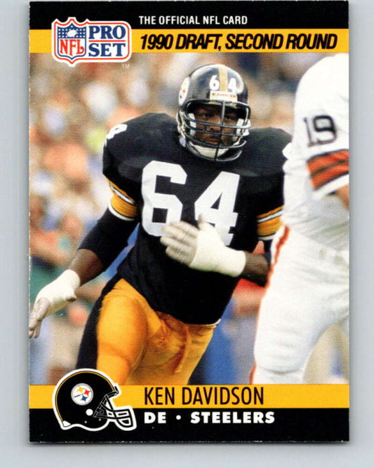 1990 Pro Set #712 Kenny Davidson Mint RC Rookie Pittsburgh Steelers