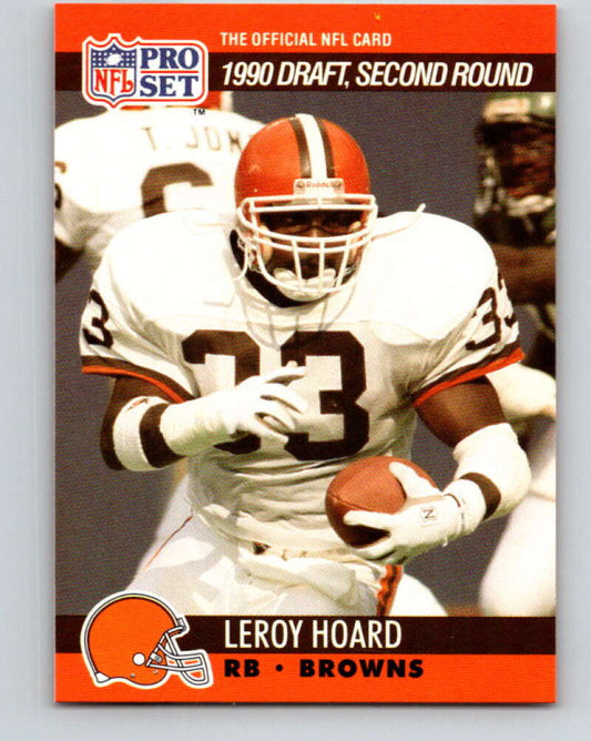 1990 Pro Set #714 Leroy Hoard Mint RC Rookie Cleveland Browns  Image 1