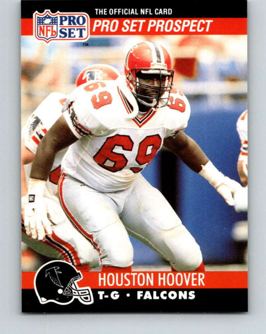 1990 Pro Set #724 Houston Hoover Mint RC Rookie Atlanta Falcons  Image 1