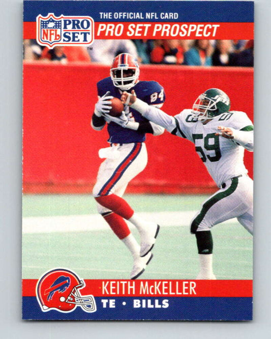 1990 Pro Set #726 Keith McKeller Mint RC Rookie Buffalo Bills  Image 1