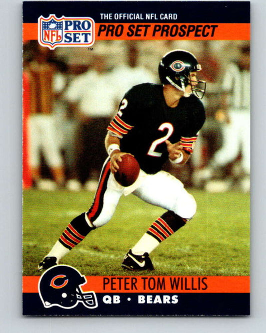 1990 Pro Set #728 Peter Tom Willis Mint RC Rookie Chicago Bears  Image 1