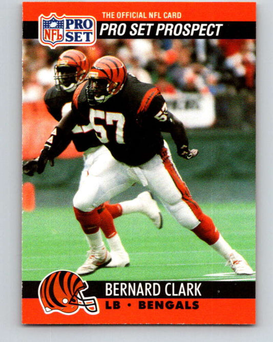 1990 Pro Set #729 Bernard Clark Mint RC Rookie Cincinnati Bengals  Image 1
