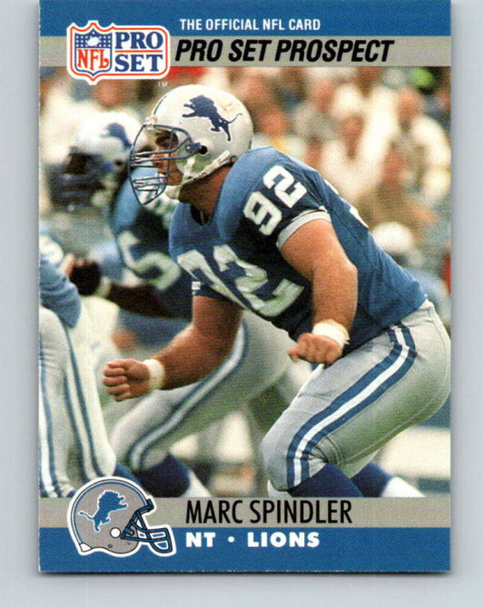 1990 Pro Set #733 Marc Spindler Mint RC Rookie Detroit Lions