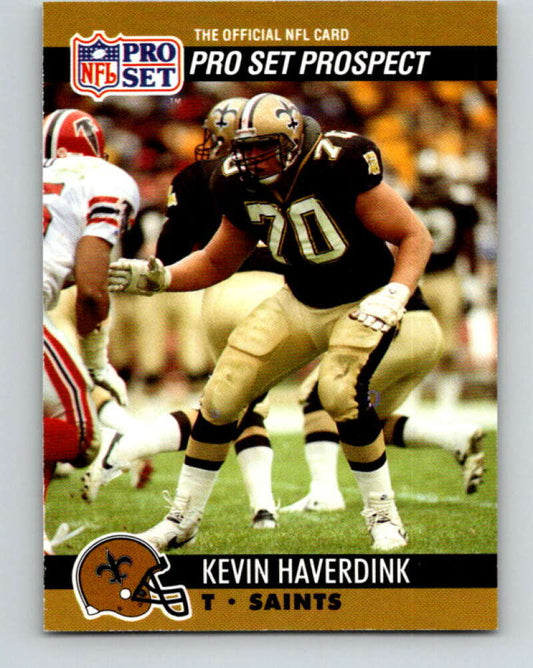 1990 Pro Set #742 Kevin Haverdink Mint RC Rookie New Orleans Saints  Image 1