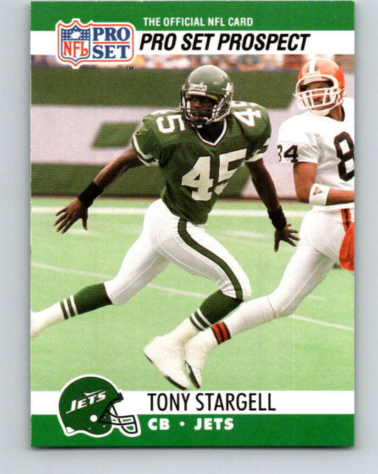 1990 Pro Set #745 Tony Stargell Mint RC Rookie New York Jets  Image 1