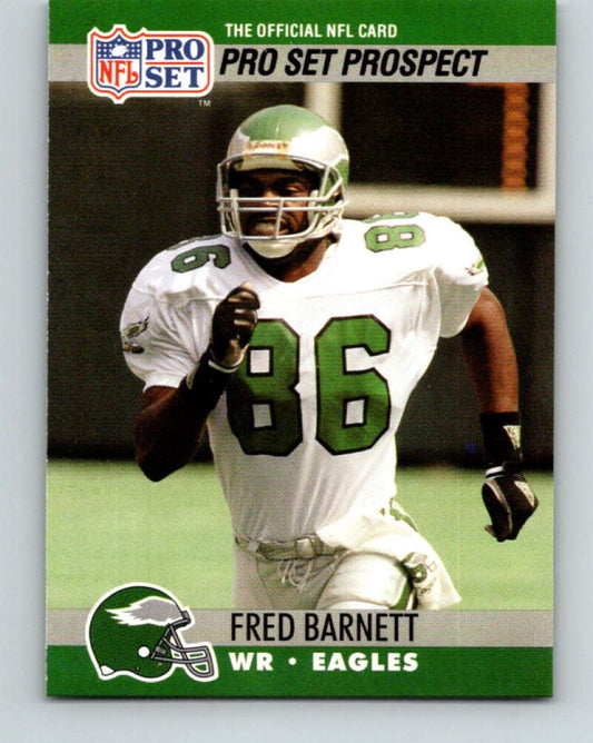 1990 Pro Set #746 Fred Barnett Mint RC Rookie Philadelphia Eagles  Image 1