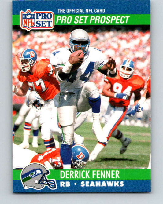 1990 Pro Set #776 Derrick Fenner Mint RC Rookie Seattle Seahawks