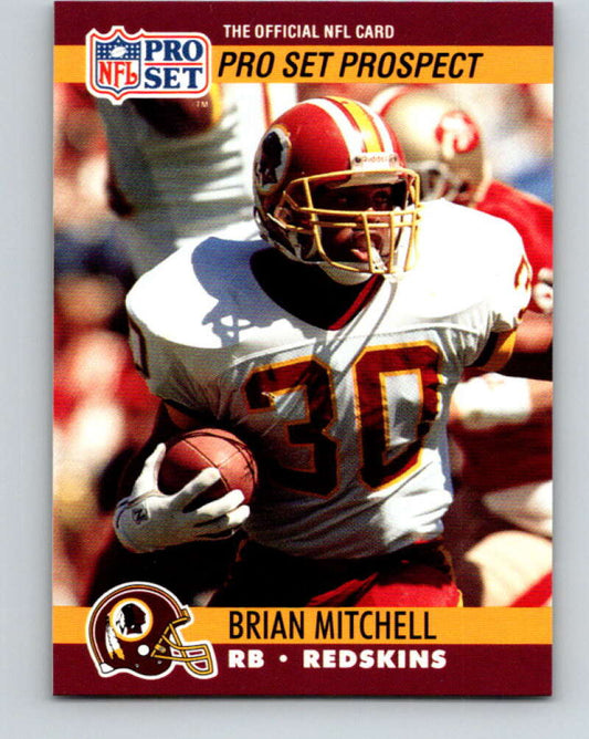 1990 Pro Set #780 Brian Mitchell Mint RC Rookie Washington Redskins