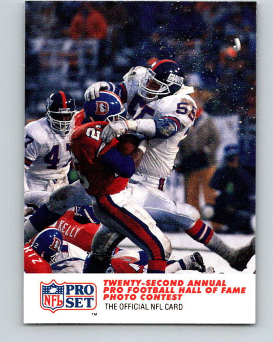1990 Pro Set #791 Gary Reasons/Bobby Humphrey Mint New York Giants  Image 1