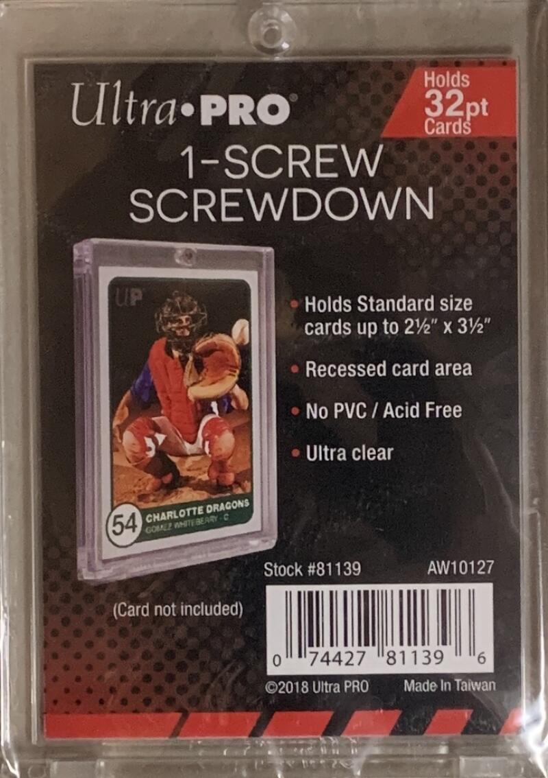 Ultra Pro 1-Screw Recessed 3x5 Card Screwdown 32pt  - Holds up to 32pt