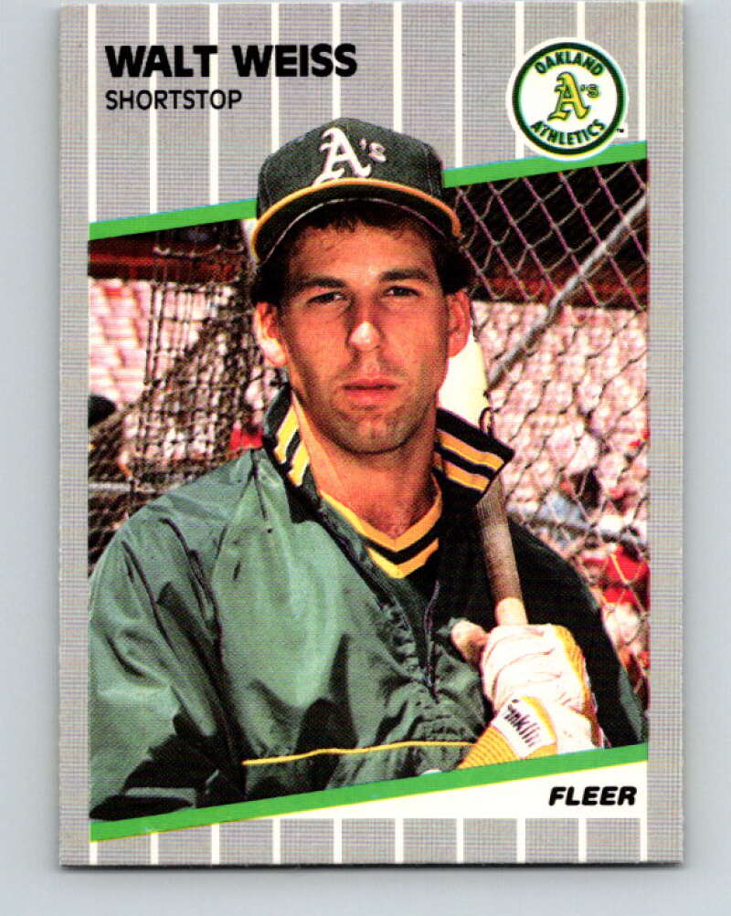 1989 Fleer #24 Walt Weiss Mint Oakland Athletics  Image 1