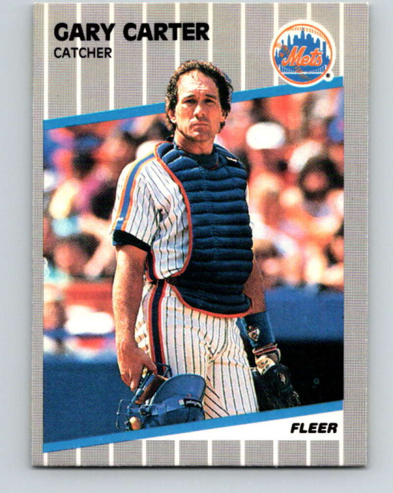 1989 Fleer #30 Gary Carter Mint New York Mets  Image 1