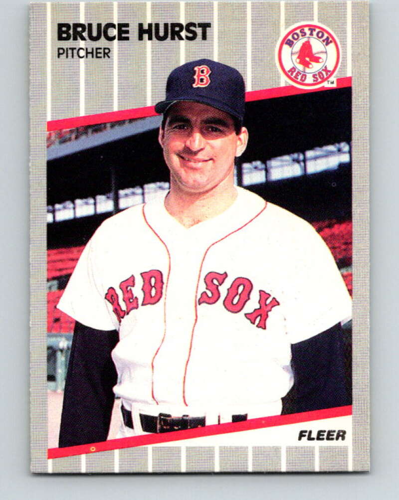 1989 Fleer #91 Bruce Hurst Mint Boston Red Sox  Image 1