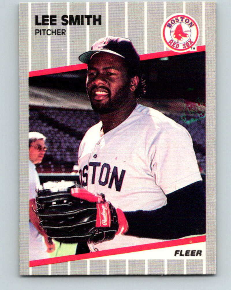 1989 Fleer #99 Lee Smith Mint Boston Red Sox  Image 1