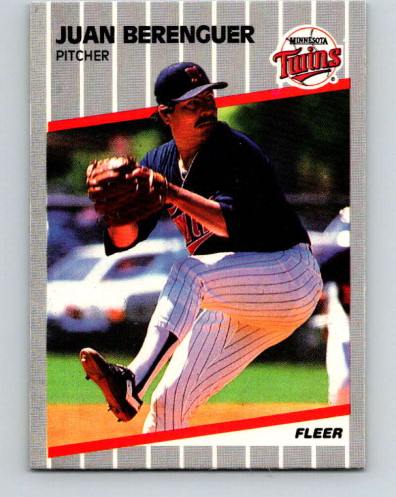 1989 Fleer #104 Juan Berenguer Mint Minnesota Twins  Image 1