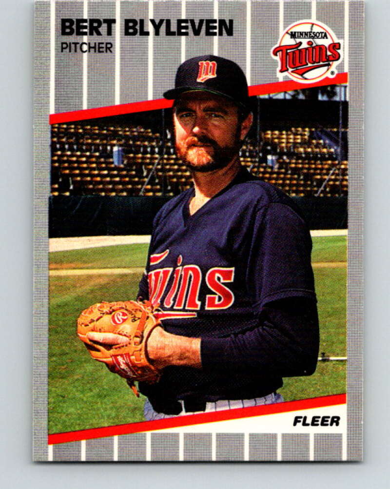 1989 Fleer #105 Bert Blyleven Mint Minnesota Twins  Image 1