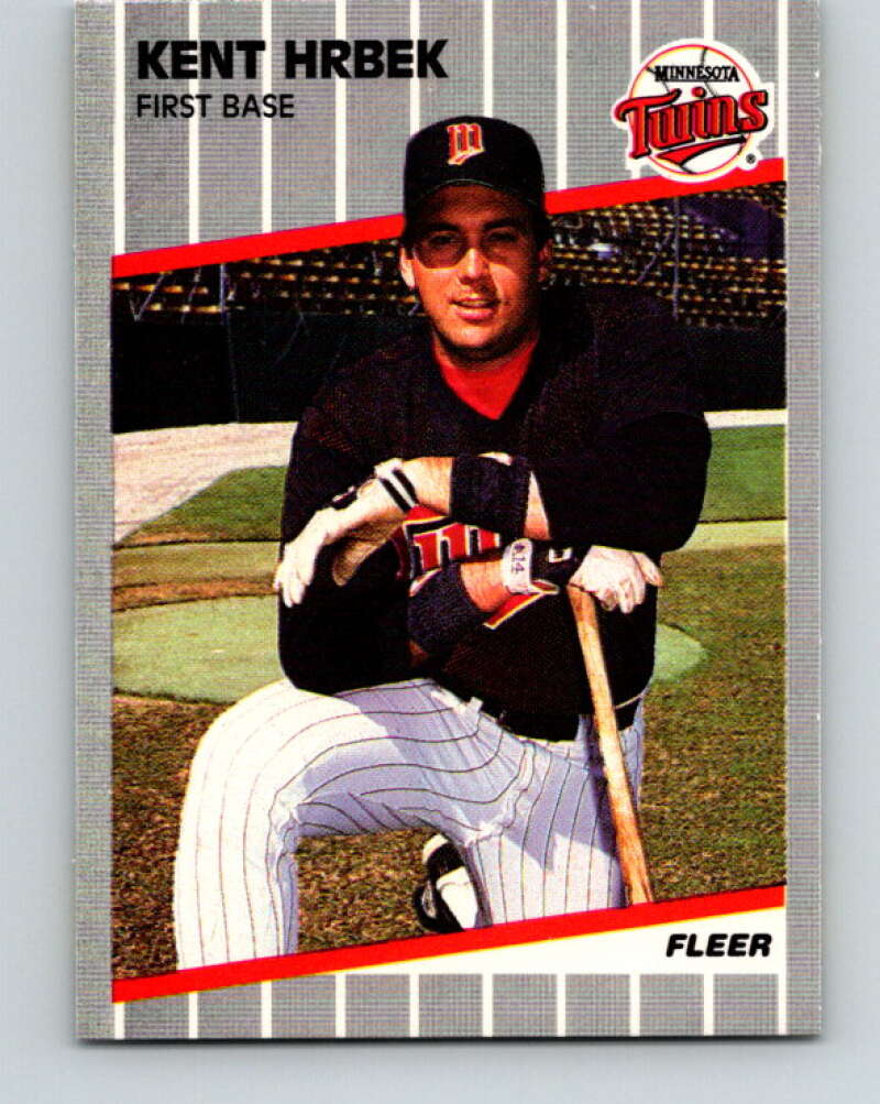 1989 Fleer #116 Kent Hrbek Mint Minnesota Twins  Image 1