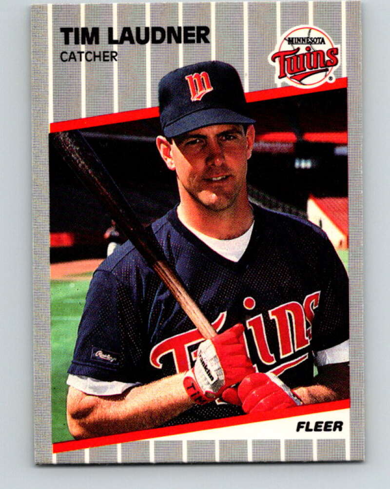 1989 Fleer #118 Tim Laudner Mint Minnesota Twins  Image 1