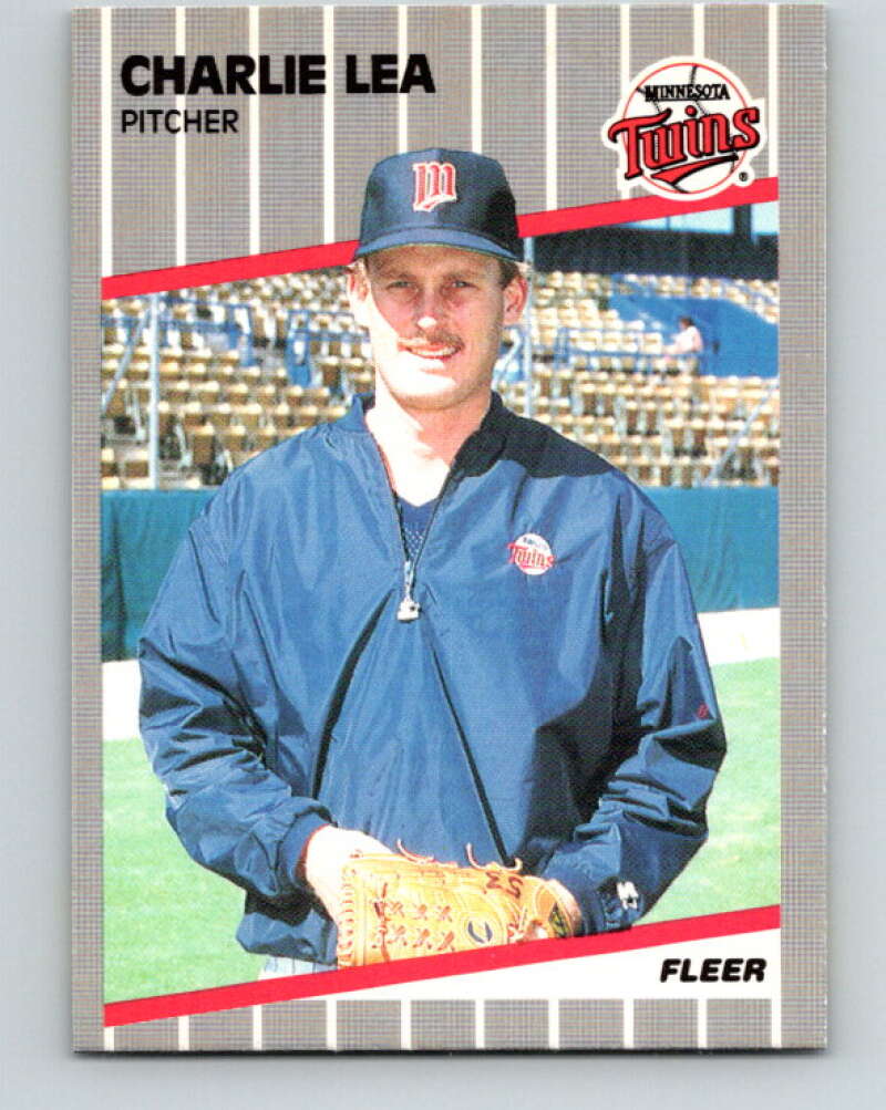 1989 Fleer #119 Charlie Lea Mint Minnesota Twins  Image 1