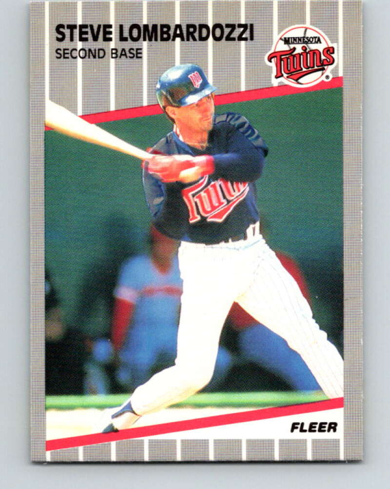 1989 Fleer #120 Steve Lombardozzi Mint Minnesota Twins  Image 1