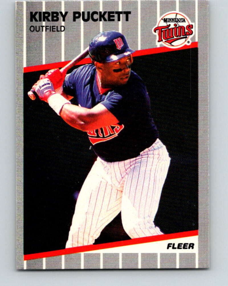 1989 Fleer #124 Kirby Puckett Mint Minnesota Twins  Image 1