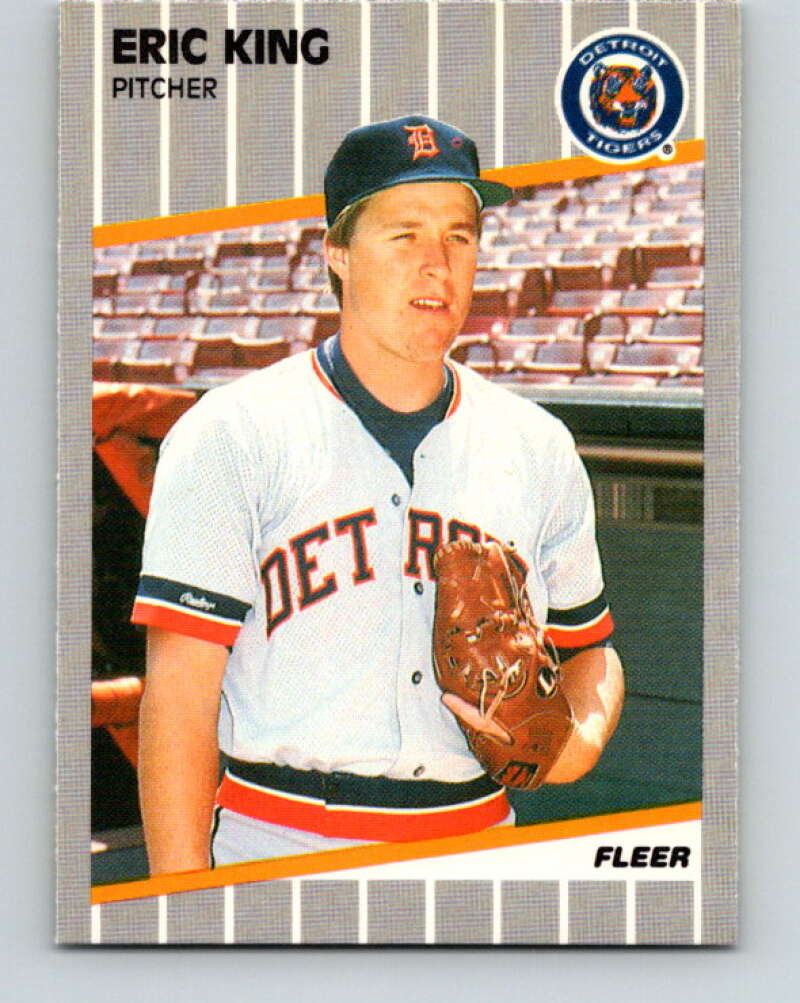 1989 Fleer #136 Eric King Mint Detroit Tigers  Image 1