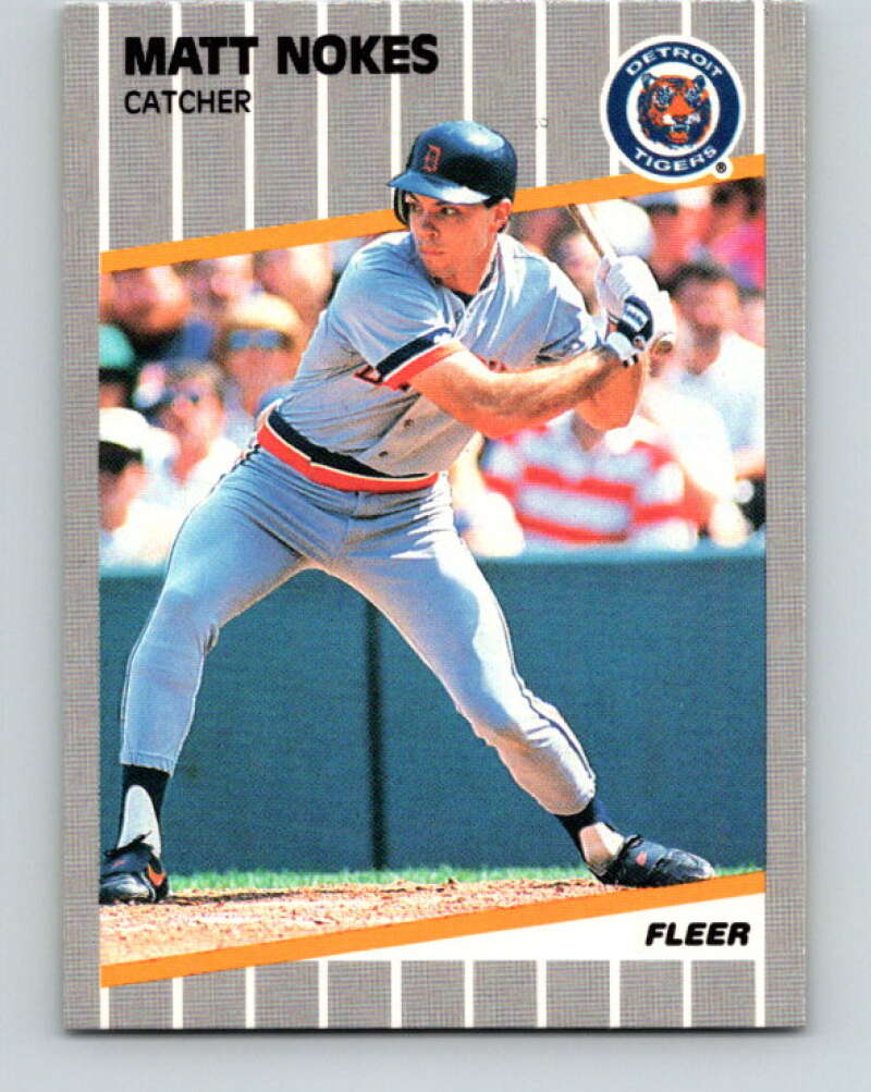 1989 Fleer #140 Matt Nokes Mint Detroit Tigers  Image 1