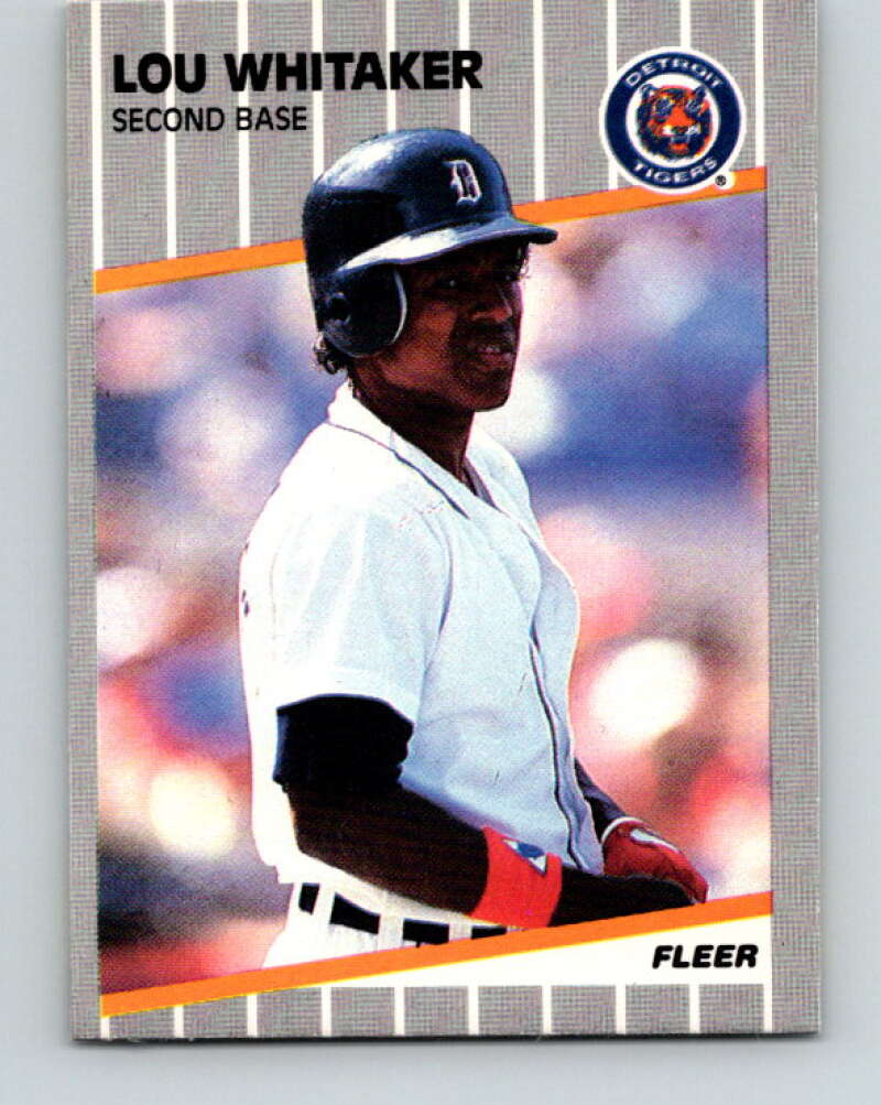 1989 Fleer #151 Lou Whitaker Mint Detroit Tigers  Image 1