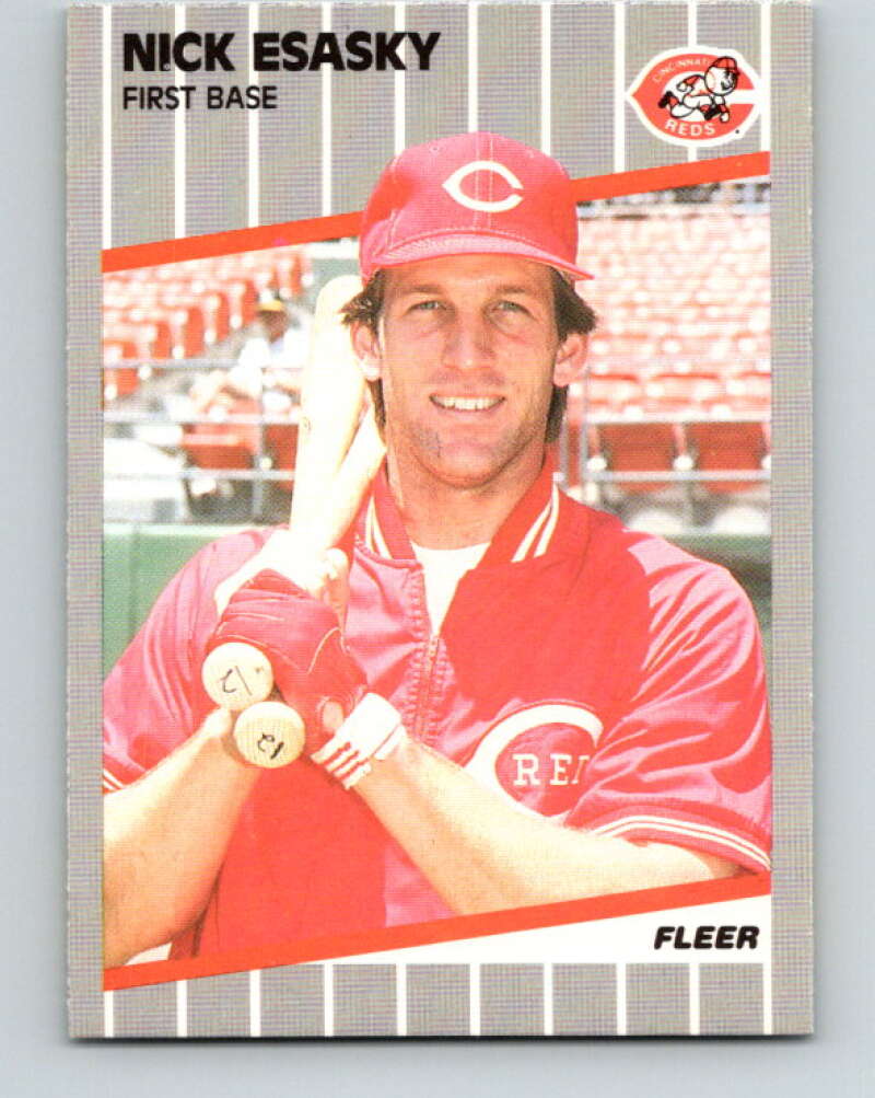 1989 Fleer #161 Nick Esasky Mint Cincinnati Reds  Image 1