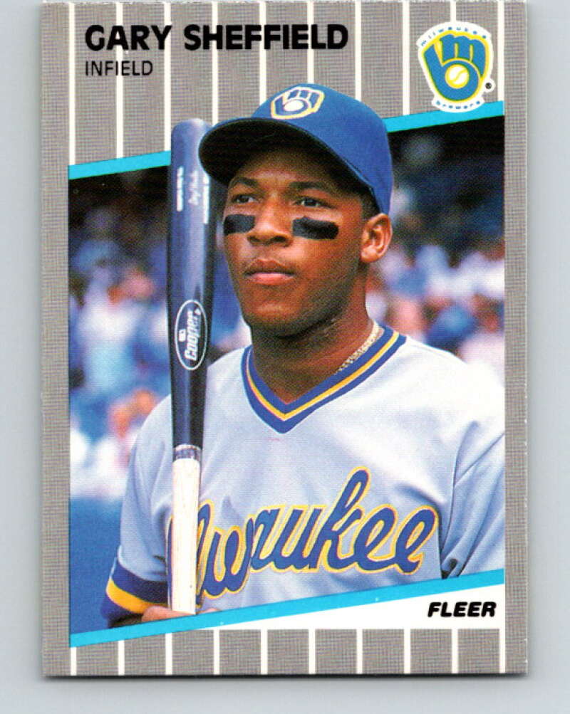 1989 Fleer #196 Gary Sheffield Mint RC Rookie Milwaukee Brewers