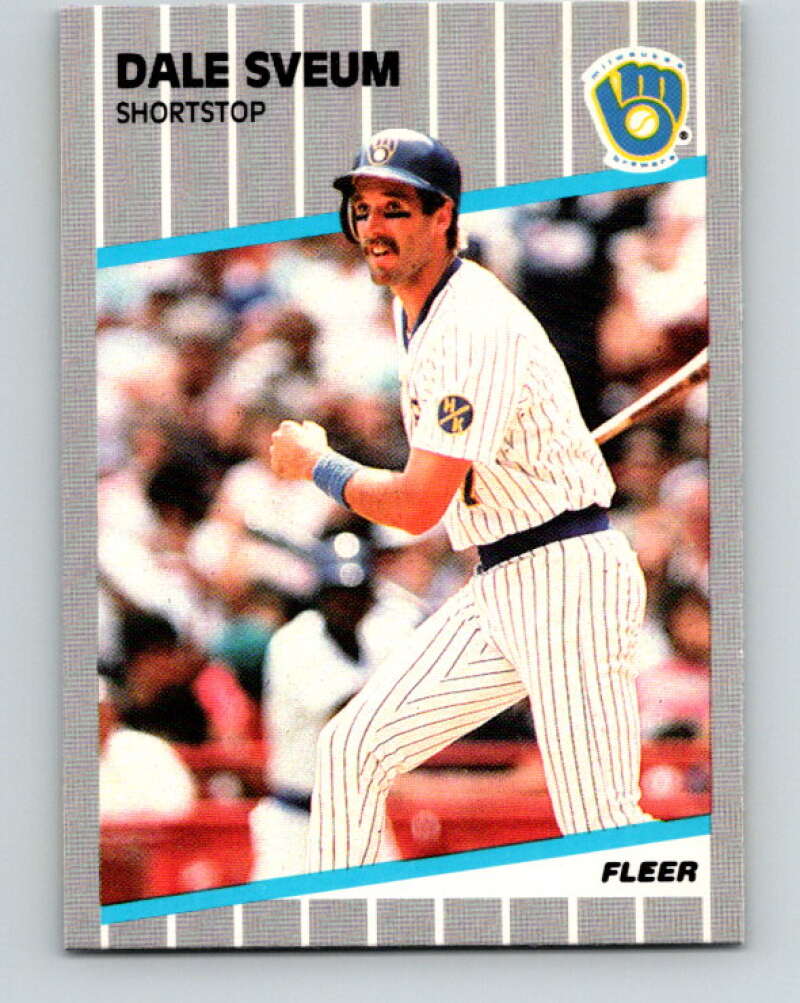 1989 Fleer #198 Dale Sveum Mint Milwaukee Brewers